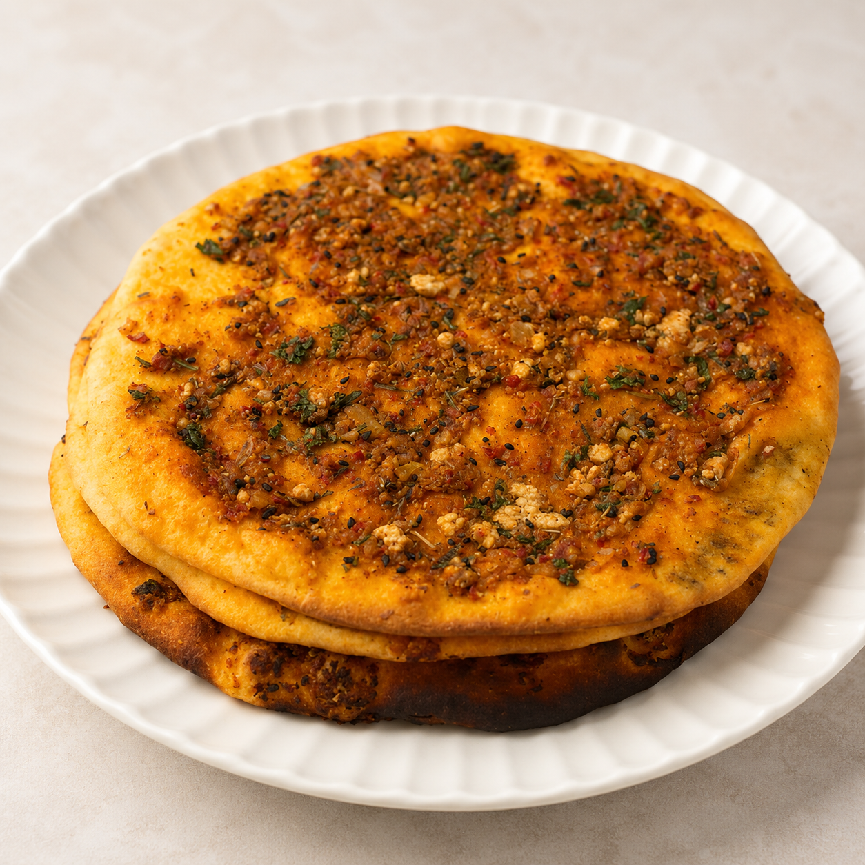 Hatay Usulü Biberli Ekmek - Peynirli Lahmacun