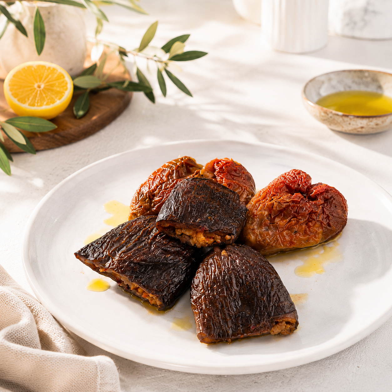 Zeytinyağlı Kuru Biber Dolması